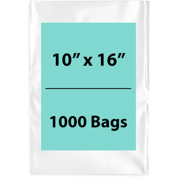 Clear poly bags Flat 10 inch (width) X 16 inch (Height) LDPE